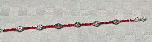 Red and Silver Bracelet