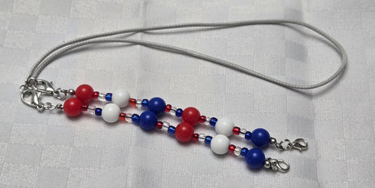 Red, White and Blue Eyeglass Keeper