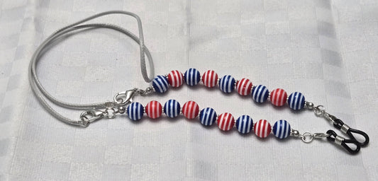 Red, White and Blue Eyeglass Keeper