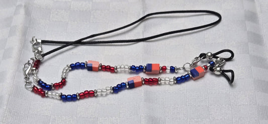 Red, White and Blue Eyeglass Keeper