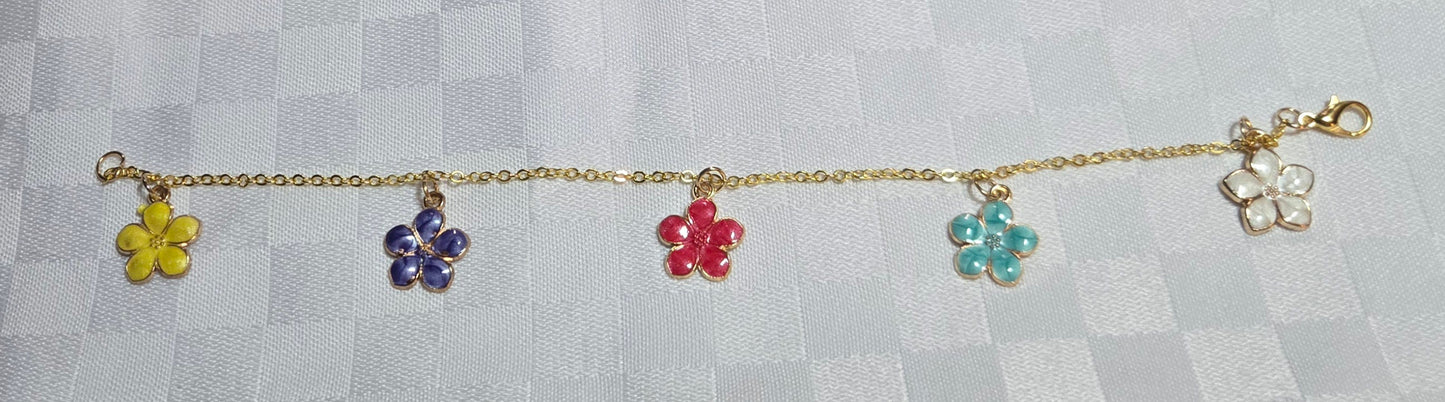 Flower Charm Bracelet