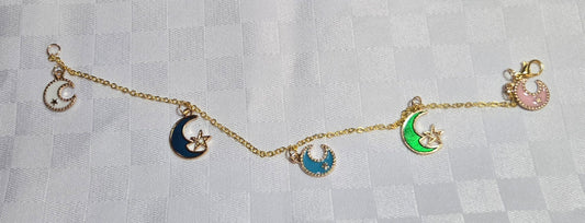 Stars and Moon Charm Bracelet