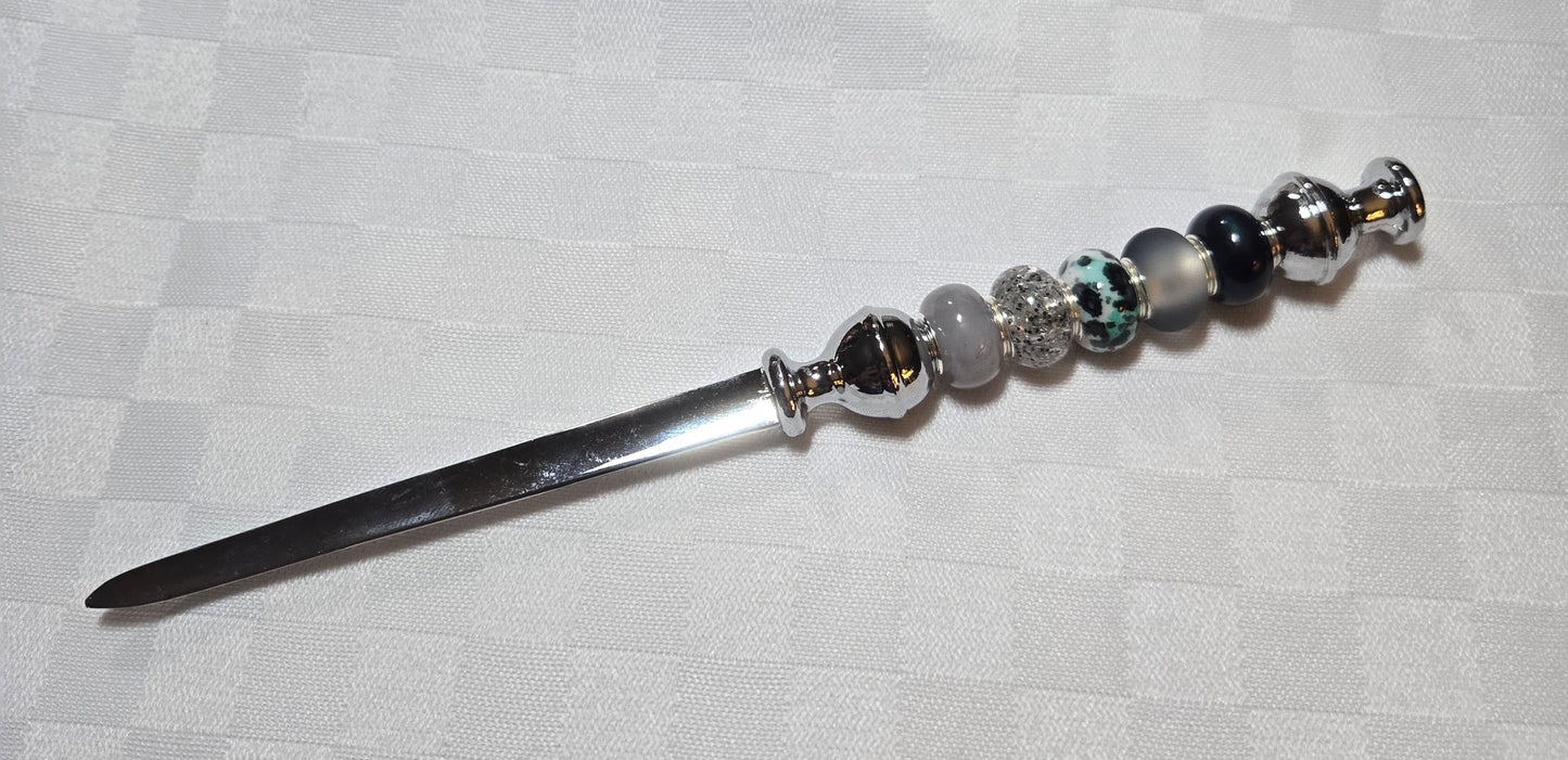 Fancy Black and White Letter Opener