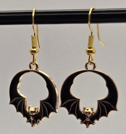 Flying Bat Earrings